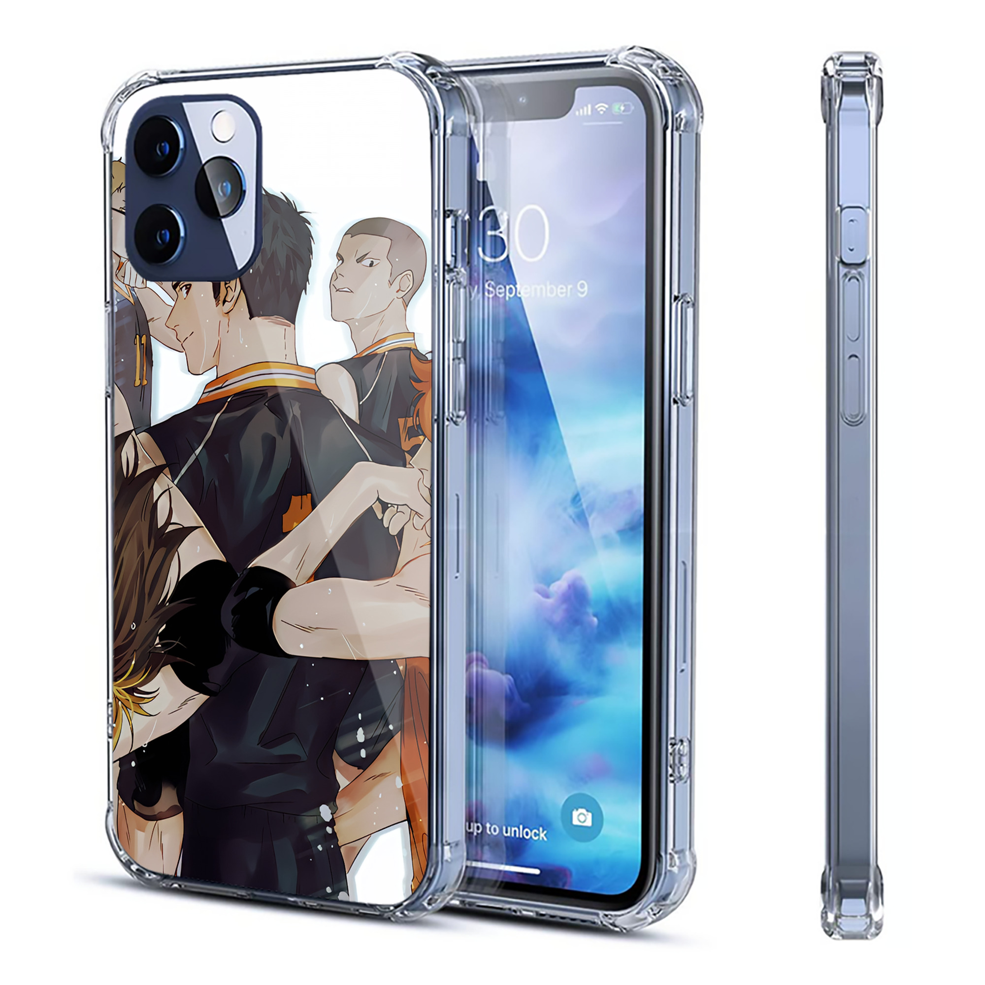 （画像用） ハイキュー!! Haikyu!! 【iPhone 12シリーズ対応】透明スマホケース（クリアソフトケース）